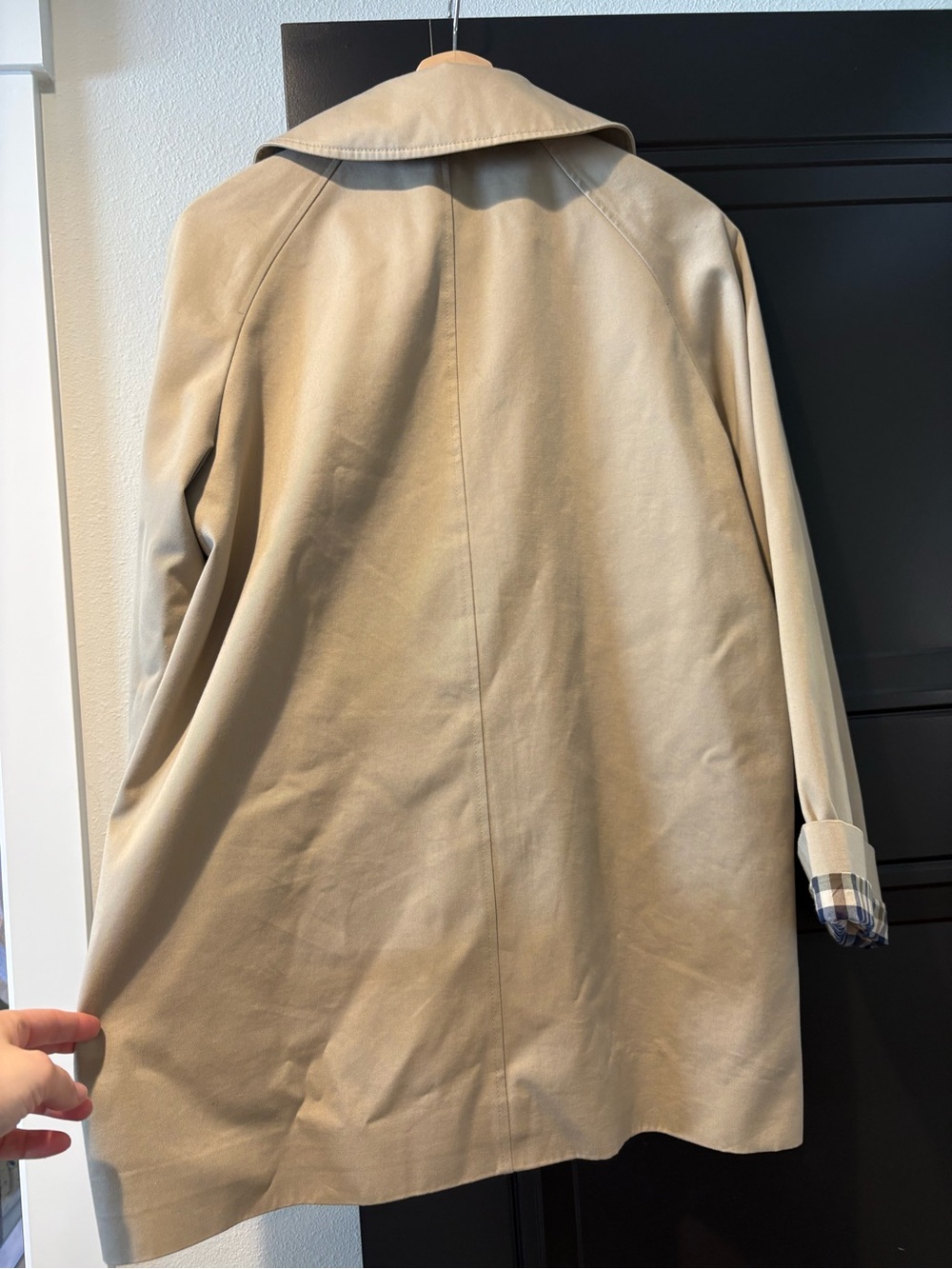Sézane Carter Light Beige, Size 6 WITH CHECKED LINING - Picture 5 of 8